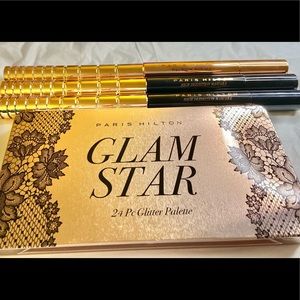 New: Lot of 1 Paris Hilton Eyeshadow Palette & 7 Paris Hilton Mascaras